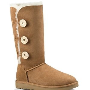 UGG Bailey Button Triplet Genuine Shearling Boot